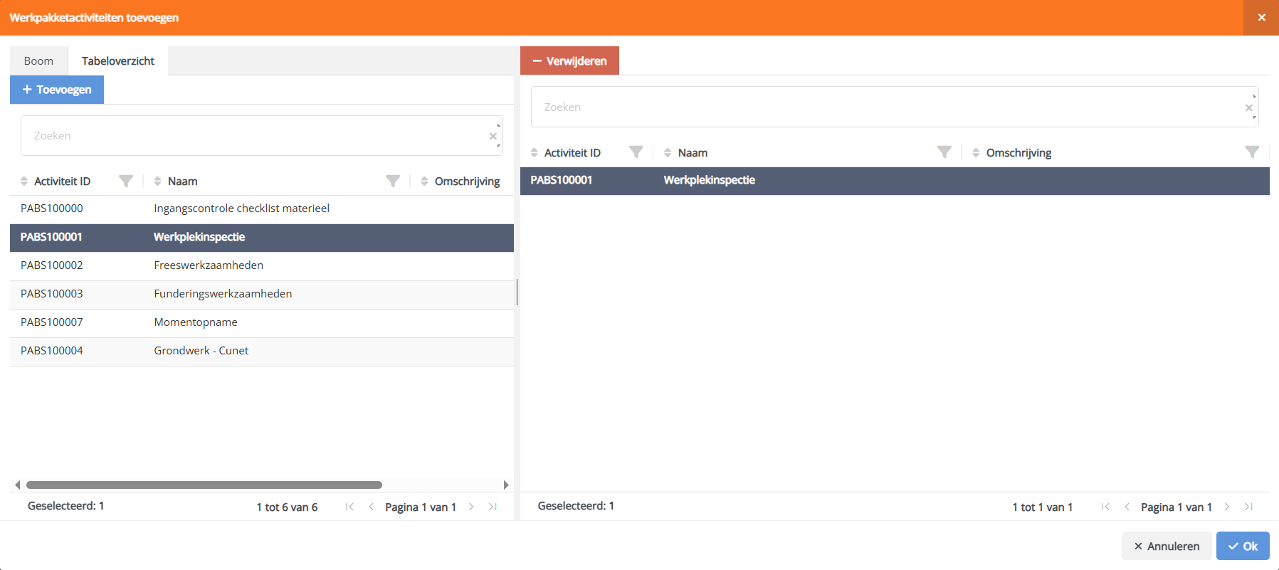 Adding to workpackage