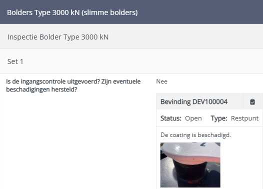 Bevinding opvolgen met maatregel 2